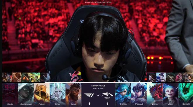 领先一万被翻盘！T1让一追三复仇HLE挺进MSI春决五战Gen！(图7)