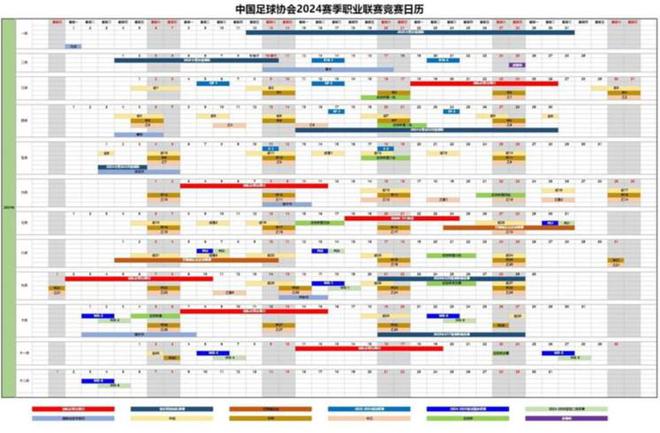 im电竞网址中国足协公布2024赛历中超3月1日开幕11月3日结束(图1)
