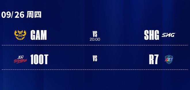 im电竞网站GAM迎战SHG老将Evi重返世界赛！100T迎战R7(图1)